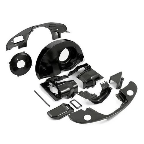 Black 36HP Dog House Tin Kit With Ducts W/O Preheat