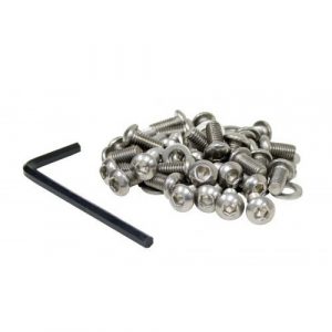 Stainless Steel Button Head Allen Shroud Screw Kit, 34 pieces