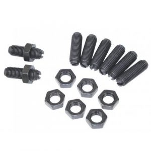 O.E. Type Valve Adjusting Screw/Nut Kit, M8-1.0 threads, Set of 8