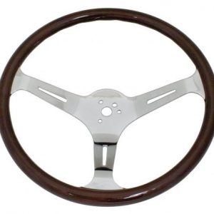 EMPI Classic Dark Wood Steering Wheel