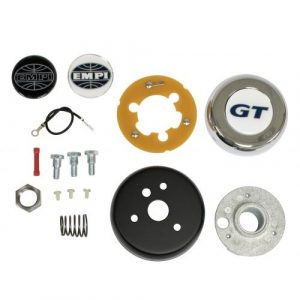 EMPI Steering Wheel Adapter Kit, Type 1 and Ghia 60-74½, Type 3 61-71 I.D. Spline Area .795, O.D. Spine Area .835, 40 Splines
