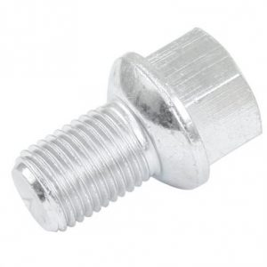 Road Wheel Bolt, Silver Zinc (14 x 1.5mm), 19mm Head