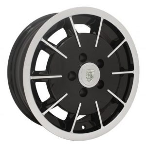 Gloss Black with Polished Lip & Face 15x5-1/2 5x112