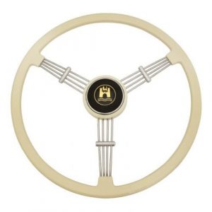Banjo Style Vintage Steering Wheel, Ivory