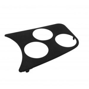 3 Gauge Hole Panel, Black