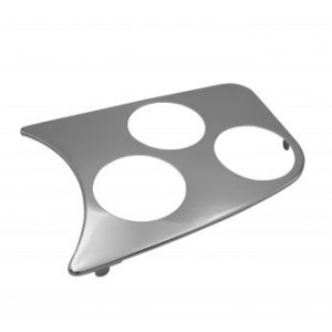 3 Gauge Hole Panel, Chrome