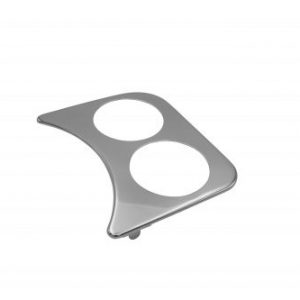 2 Gauge Hole Panel, Chrome