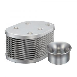 Silver Classic Style Oval Mesh Air Cleaner Housing w/ SPR-1 for KADRON