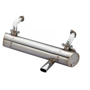 1960-67 Bus SP Muffler, Classic Oval Tail Pipe at Right Side