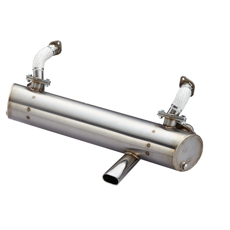 1960-67 Bus SP Muffler, Classic Oval Tail Pipe at Right Side