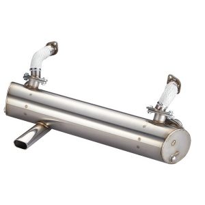 1960-67 Bus Sport Muffler, Classic Oval Tail Pipe at Left Side