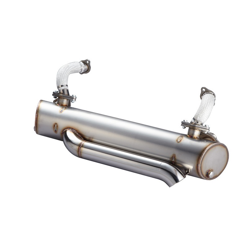 1960-67 Extreme Lowered VW Bus, Hidden Tail Pipe, Sport Muffler