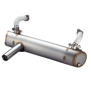 Superflow Muffler for Mexico Injection Beetle w/ Heat Exchangers w/ 50/35mm Tip