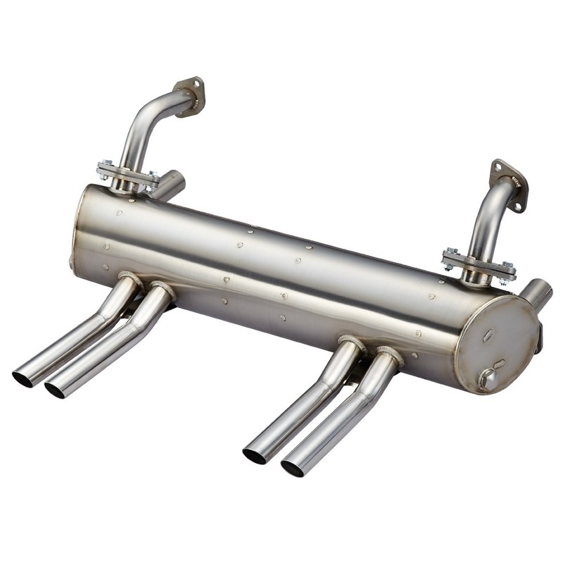 130mm VW Abarth Style Exhaust for 25HP & 36HP (Apron WITHOUT Cut Outs)
