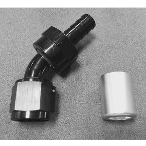 AN8 Fitting,  45 Degrees for VW Breather Tube and Oil Filler
