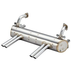 VW Abarth Style Exhaust for 25HP & 36HP, Apron WITH Cut Outs
