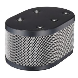 Black Powder Coated w/ SPR-1 Filter for IDF and Dellorto Carb. (Black Housing w/ Silver Screen