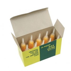 Universal Plastic Fuel Filter, Box of 10