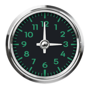 2-5/8" Clock | Porsche 356 Design
