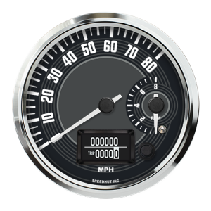 4-1/2" Dual GPS Speedometer + Tachometer | 80 MPH / 8K RPM | VW Design