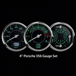4" Porsche 356 Gauge Set