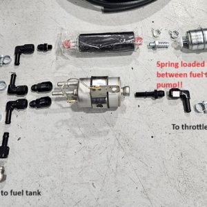 High pressure EFI fuel system (N/A applications) for dual throttle bodies