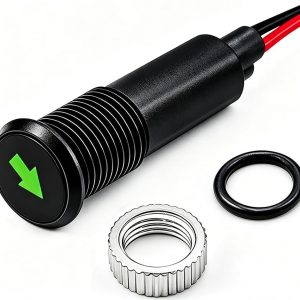 8mm 12V LED Metal Arrow Dash Warning Indicator Light