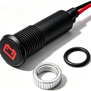 8mm 12V LED Metal Battery Warning (Alt/Gen Light) Dash Warning Indicator Light