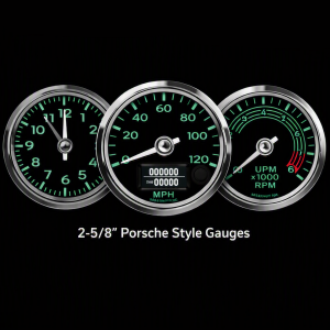 2-5/8" Porsche Style Gauges