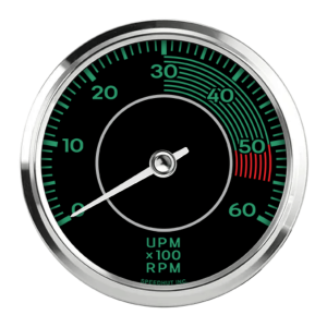 4" Classic Tachometer | 6K RPM | Porsche 356 Design