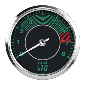 4" Tachometer | 8K RPM | Porsche 356 Design