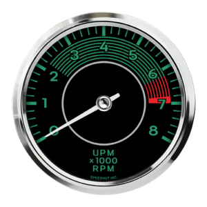 4-1/2" Tachometer | 8K RPM | Porsche 356 Design | 7K-8K Redline