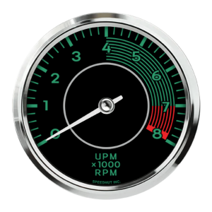 4-1/2" Classic Tachometer | 8K RPM | Porsche 356 Design | 7K-8K Redline