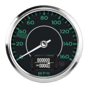 4" GPS Speedometer | 160 MPH | Porsche 356 Design