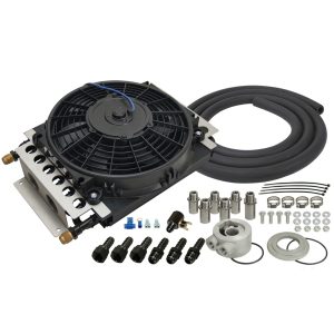 16 Pass Electra-Cool Remote Engine Oil Cooler Kit, -8AN Inlets