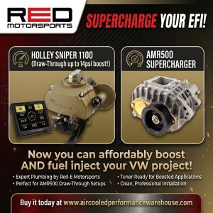 Holley Sniper 1100 prepped for remote MAP (Draw Through Boost)